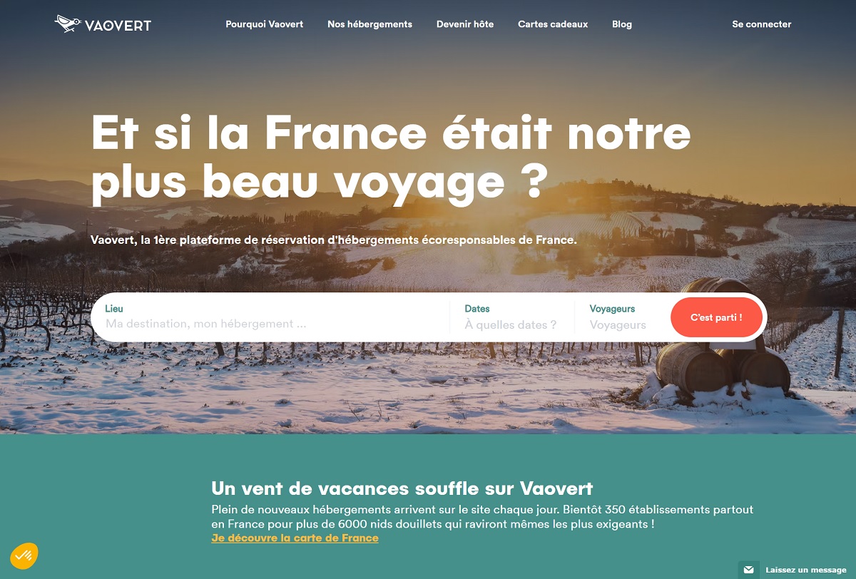 GreenGo rachète la start-up Vaovert, pionnière du secteur, afin notamment de muscler son offre - DR : Capture écran Vaovert