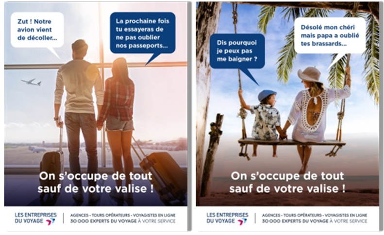 Le visuel de la campagne de promotion lancé par les Entreprises du Voyage - DR