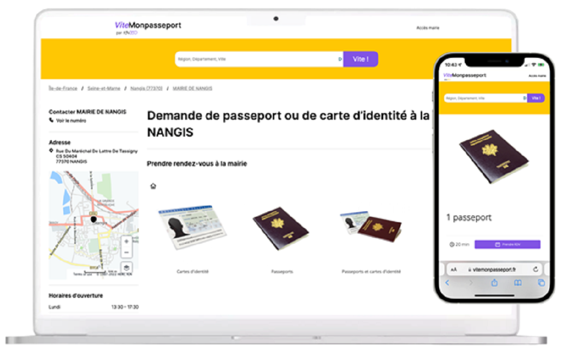 ViteMonpasseport recense toutes les mairies et permet la prise de RDV en ligne - @RDV360