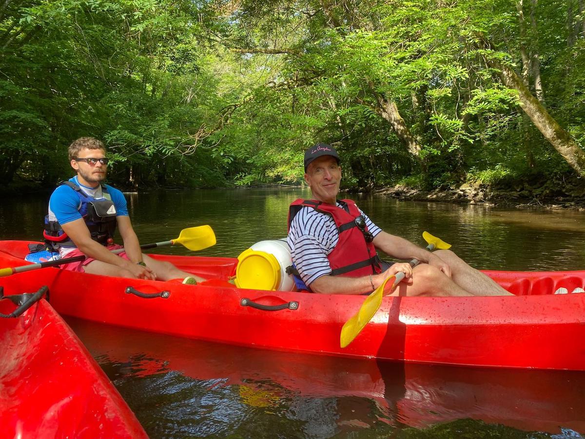 Une descente plus ludique que sportive, quoi que...  - DR : B.C. Une descente plus ludique que sportive, quoi que...  - DR : B.C.