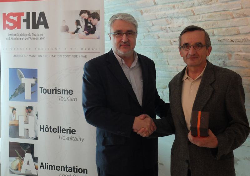 Jean-Pierre Poulain, directeur de l'ISTHIA et Michel Bras - DR