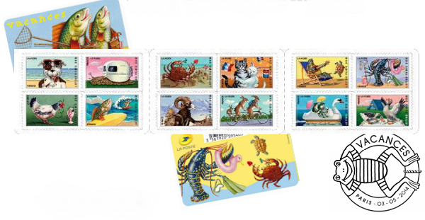 Les timbres sur le thème des vacances sera distribué à partir du 5 mai 2014 - DR