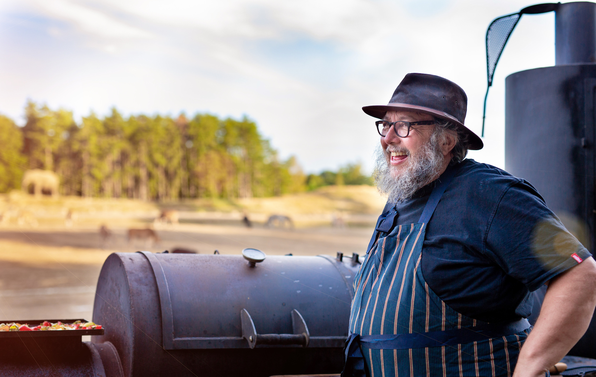 Le Chef Kobus Botha lance le dîner (©Thoiry)