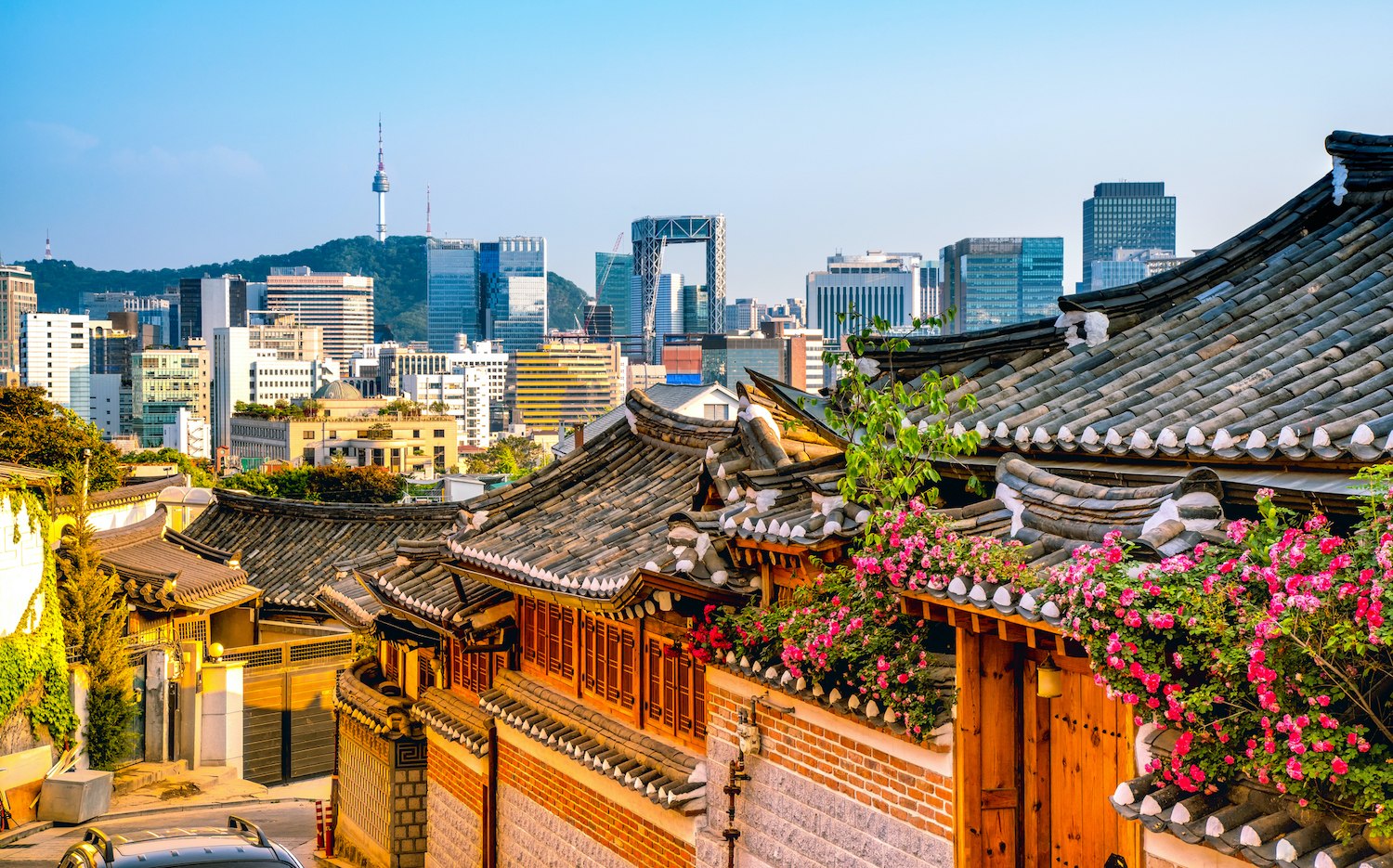 Un quartier traditionnel de Séoul, Corée du Sud (©DepositPhotos)