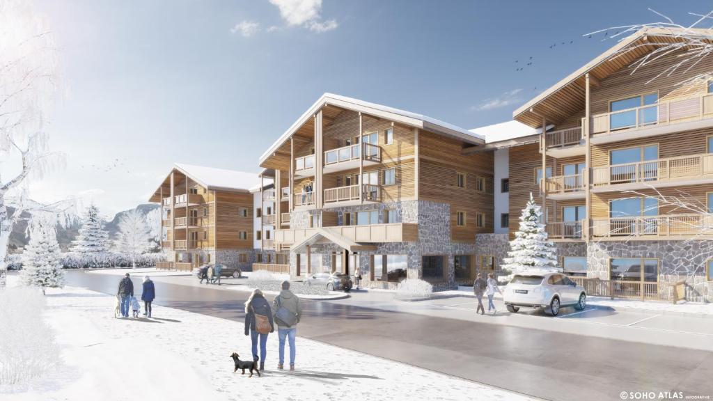 Samoëns Village, une construction qui a décroché une "Pyramide d'Argent" (© Soho)