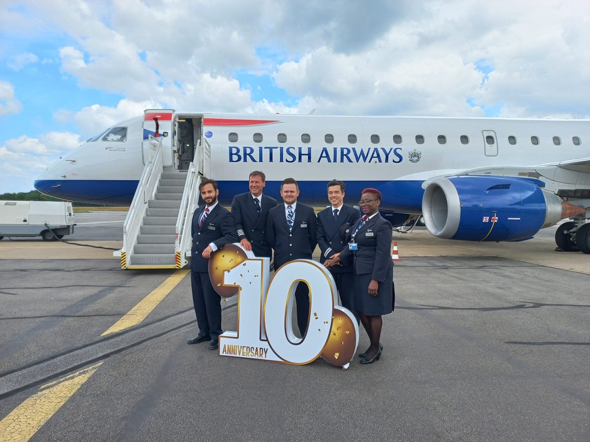 British Airways fête ses 10 ans de présence à Quimper et relance la ligne vers Londres City - Photo DR Facebook