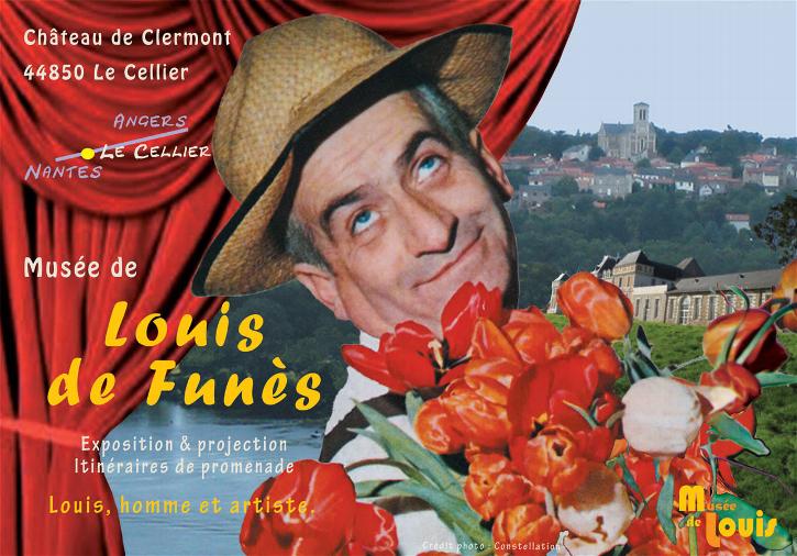 A l’intérieur de l’orangerie du château, les visiteurs pourront notamment retrouver le chapeau noir de Rabbi Jacob, les baguettes cassées par le chef d’orchestre Stanislas Lefort dans La Grande Vadrouille - DR