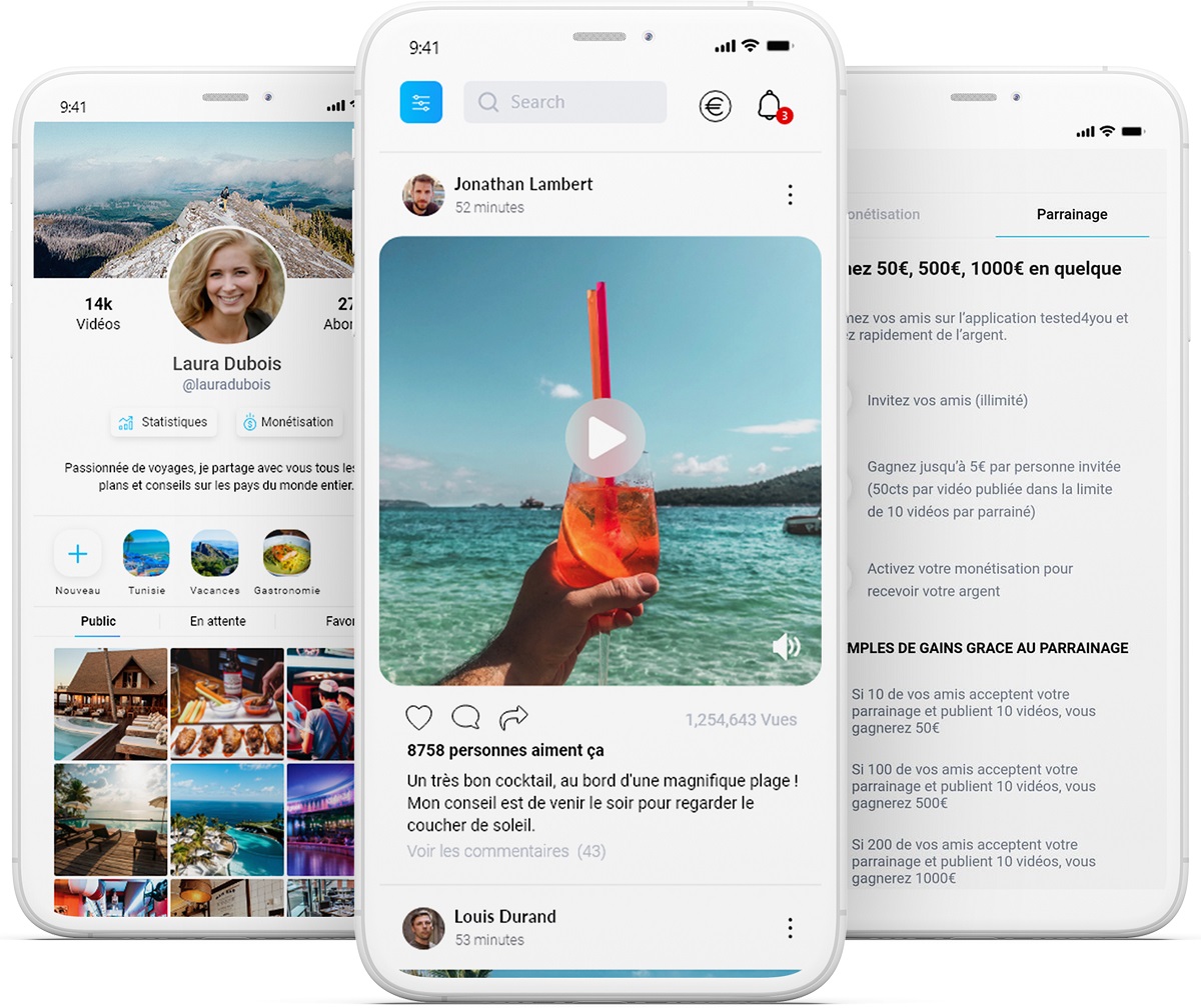 A. Mazerolles : "Notre objectif est de devenir une alternative à Instagram ou TripAdvisor très rapidement, sur du contenu de qualité et utile surtout !" - DR : Tested4you