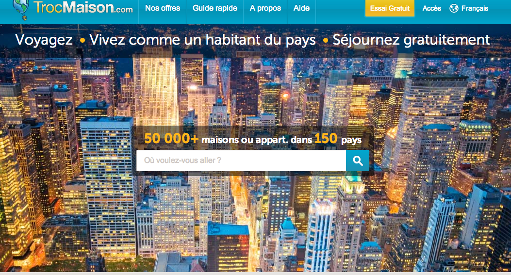 Le site Troc Maison possède 54 000 membres dans près de 147 pays. DR site Troc Maison.