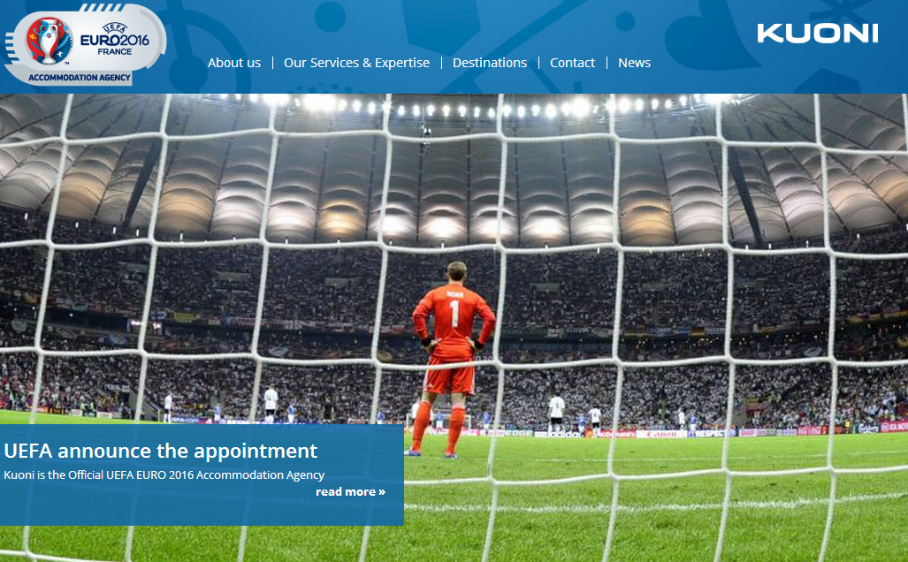 Kuoni launches new website for the UEFA EURO 2016