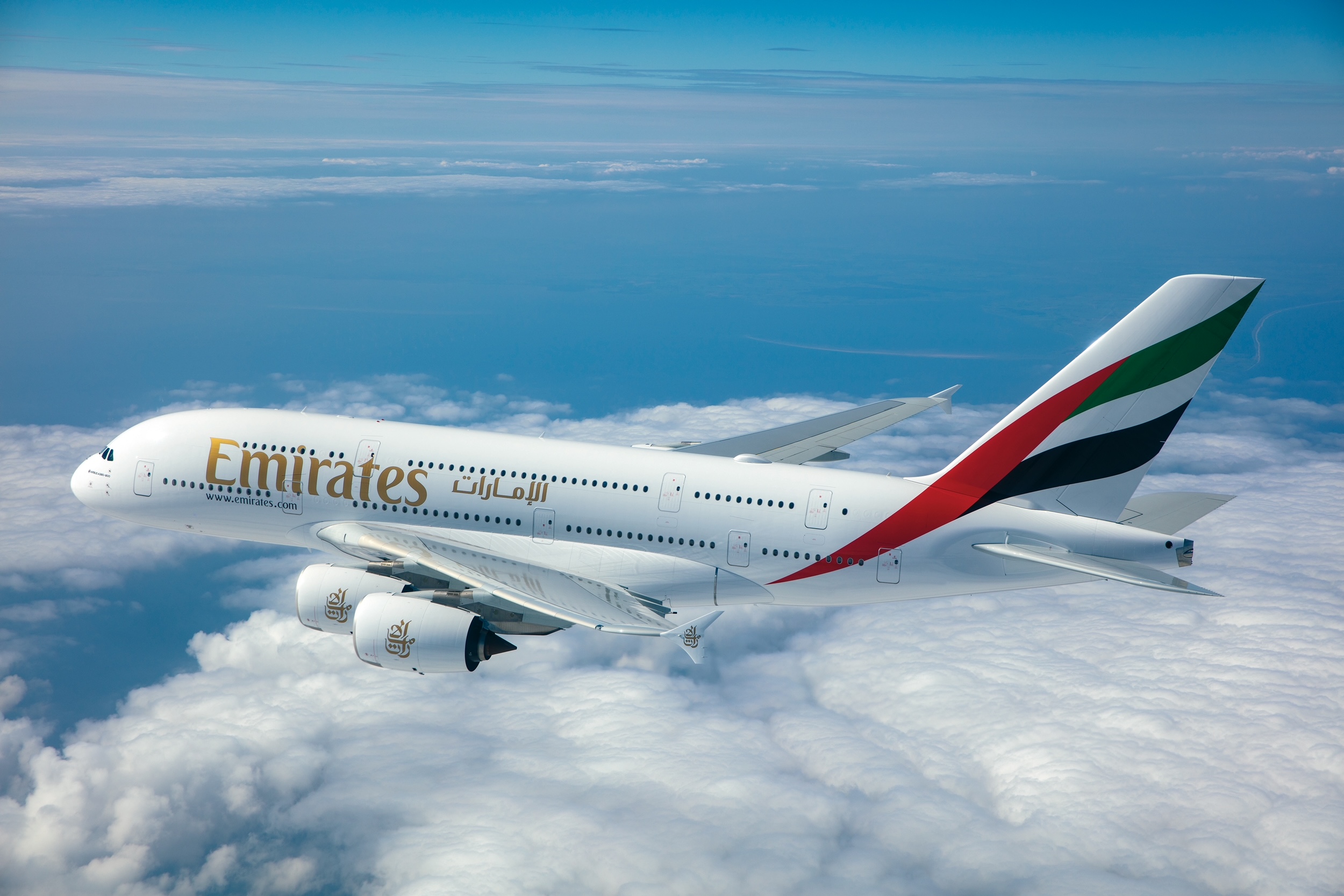 Une 3e fréquence assurée en Airbus A380 (©Emirates Airlines)