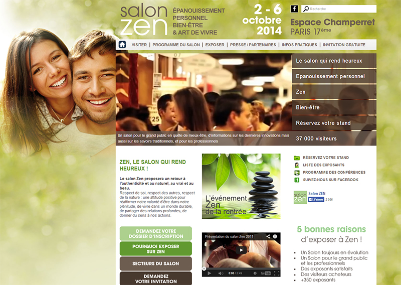 Le salon Zen se tiendra du 2 au 6 octobre 2014, à l’Espace Champerret, Paris 17e - DR