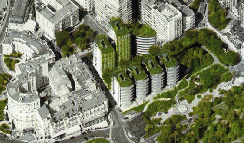 Au début de l’été, 24 pavillons aménagés dans les jardins du casino accueilleront les enseignes de luxe obligées de déménager du Sporting d’hiver, voué à la démolition - DR Au début de l’été, 24 pavillons aménagés dans les jardins du casino accueilleront les enseignes de luxe obligées de déménager du Sporting d’hiver, voué à la démolition - DR