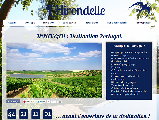 L'Hirondelle appel à un financement participatif pour l'ouverture d'une nouvelle destination : le Portugal - Capture d'écran