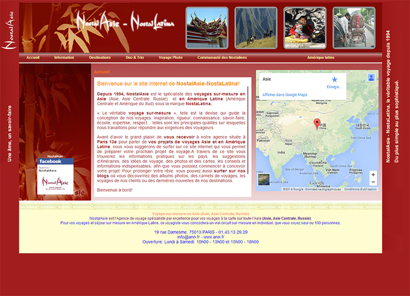 NostalAsie : un savoir-faire sur mesure sur l'Asie et l'Amérique Latine NostalAsie : un savoir-faire sur mesure sur l'Asie et l'Amérique Latine