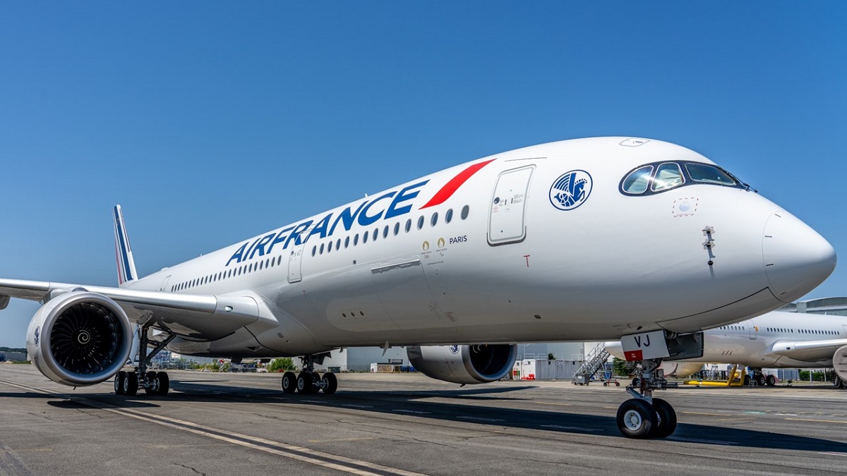 Air France vient de baptiser son dernier avion long-courrier du nom de "Paris" © Florent Pereaudau pour Air France