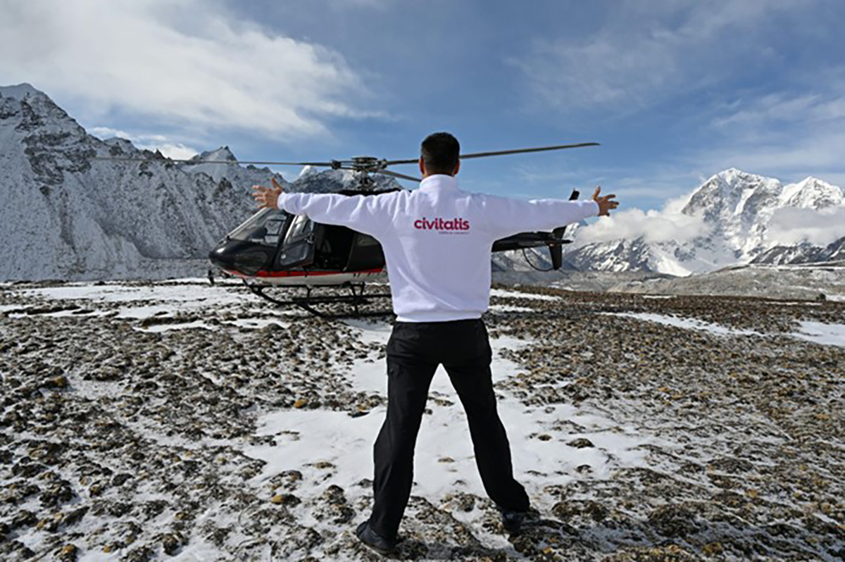 Pendant l’excursion en hélicoptère jusqu'au camp de base de l'Everest (Népal) - © Civitatis
