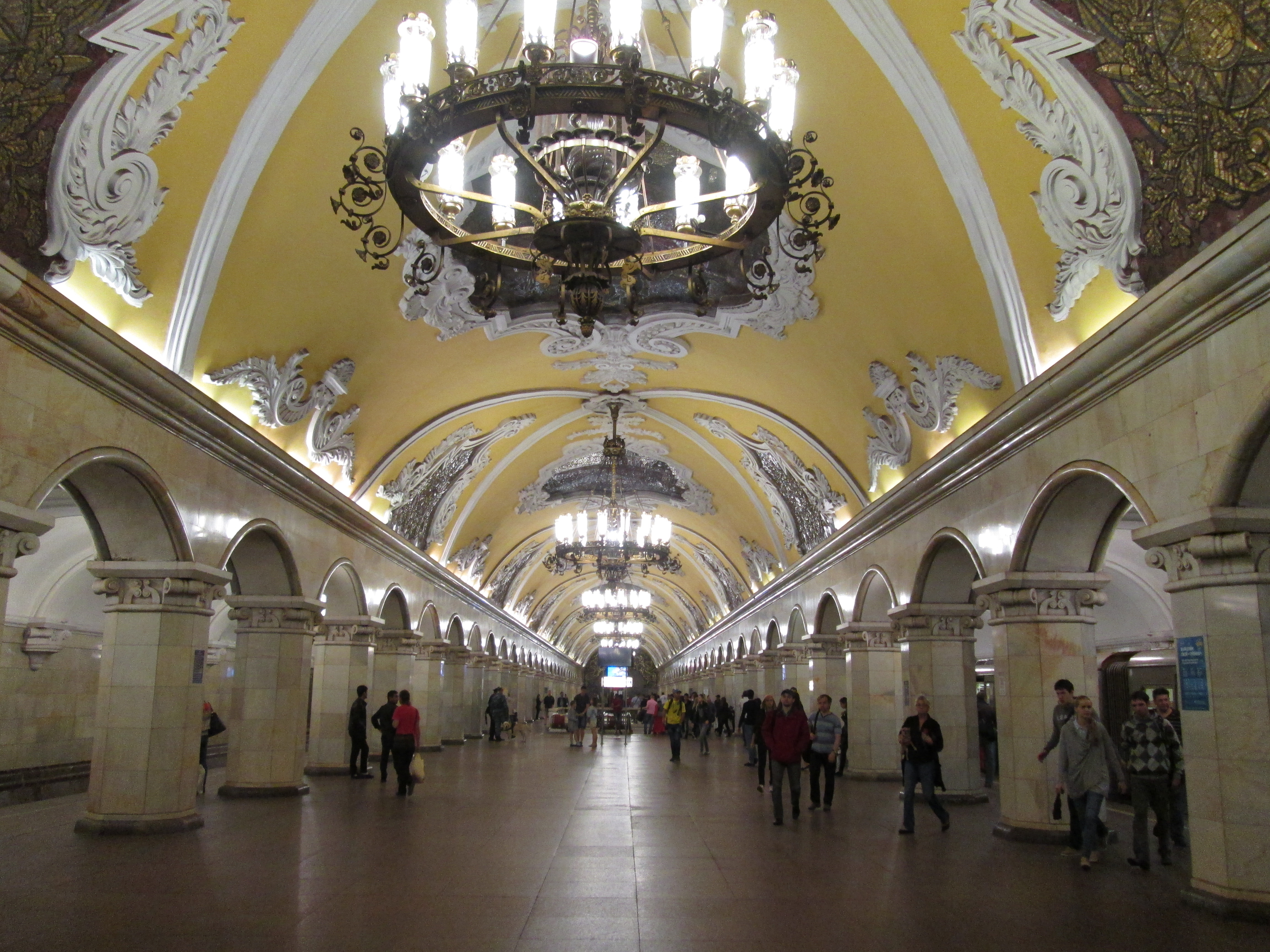 Une station  du métro moscovite - DR : M.S.