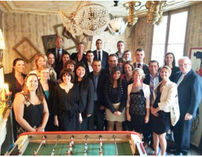 Les 84 apprentis des hôtels parisiens de Marriott International étaient à l'honneur le 17 juin 2014 - Photo DR