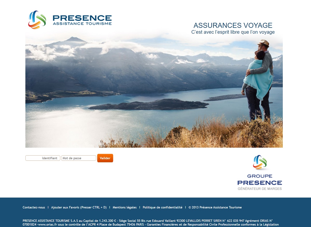 Présence a signé des accords avec des compagnies RC Pro et déplace des portefeuilles vers des assureurs aux tarifs moins prohibitifs - DR : Capture écran Presence Assistance Tourisme