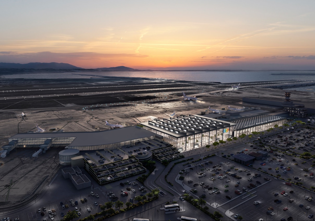 Le coeur Aéroport imaginé par Norman Foster devrait voir le jour pour les JO 2024 - Photo AMP