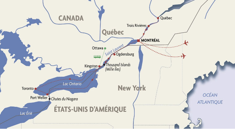 Rivages du Monde lance une croisière de Québec aux Chutes du Niagara