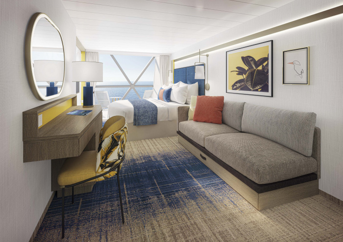 Les nouvelles suites (Sunset Corner Suites et Panoramic Ocean Views) de l'AquaDome offriront les plus belles vues - DR : RCI