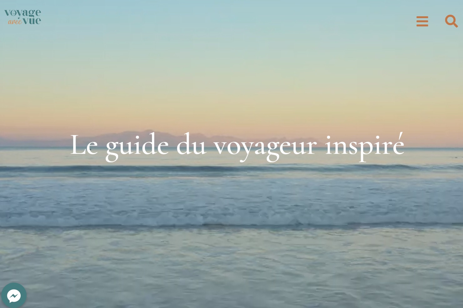 Le site Voyage avec Vue a vu le jour en septembre 2022 - DR Le site Voyage avec Vue a vu le jour en septembre 2022 - DR