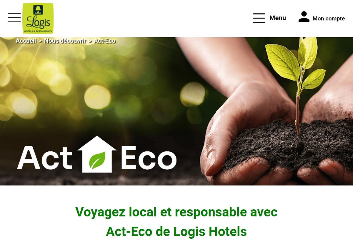 Indicateur RSE, outil de progression, note à l'usage des clients ? Qu'est-ce que propose Act Eco ? - Crédit : Logis Hotels