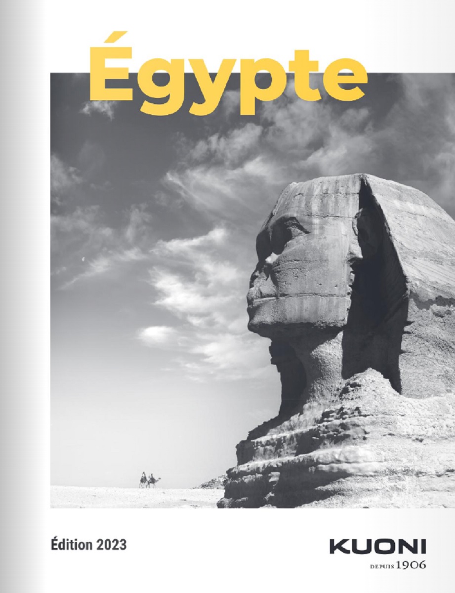 La brochure Égypte 2023 de Kuoni arrive dans les agences