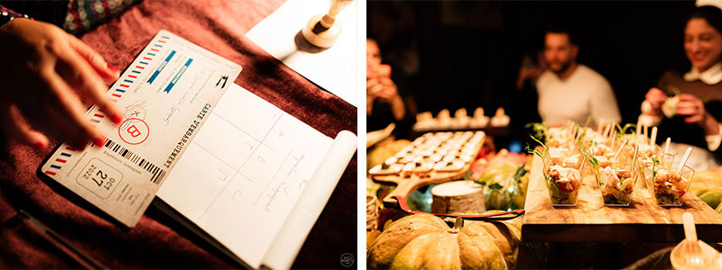 © Jules Despretz, soirée immersive d’Halloween organisée pour Chapka. Des détails esthétiques, la clé pour de la création de contenus par vos convives