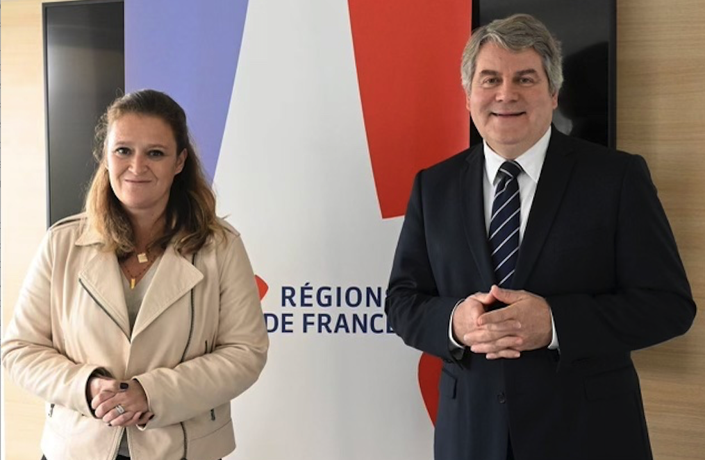 Olivia Grégoire et Franck Louvrier chez Régions de France (© Gezelin Gree)