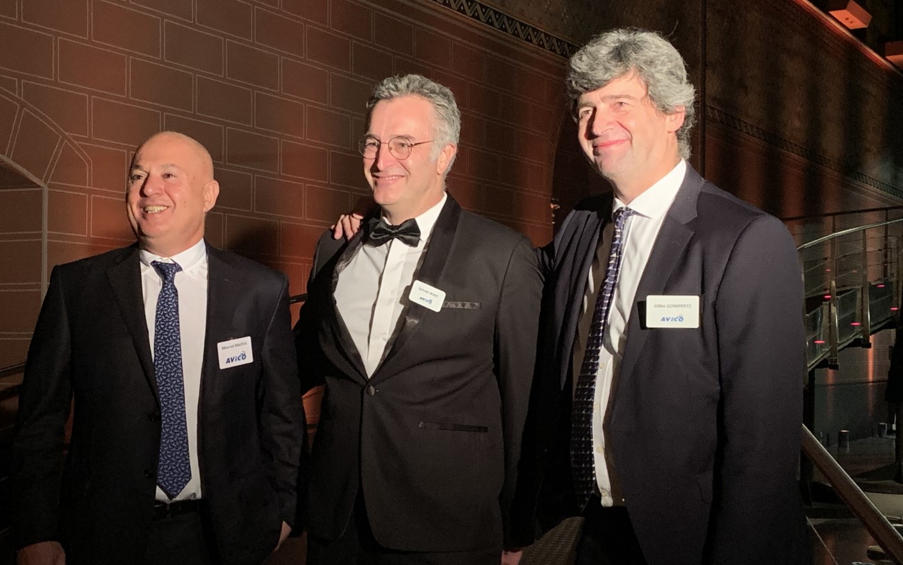 Mourad Majoul, président fondateur, Sylvain Bosc, DG, et Gilles Gompertz, DG Groupe, le trio gagnant d'Avico. ©David Savary