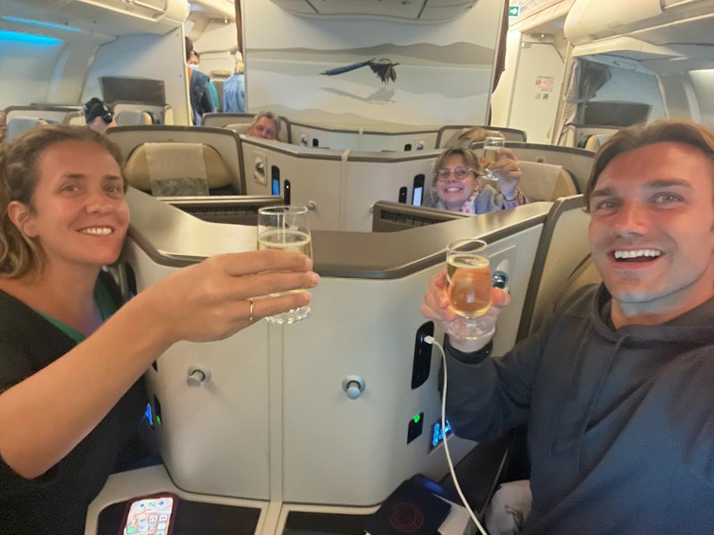 Les gagnants de la Chasse aux Trésors en classe Affaires Sri Lankan Airlines - DR Les gagnants de la Chasse aux Trésors en classe Affaires Sri Lankan Airlines - DR