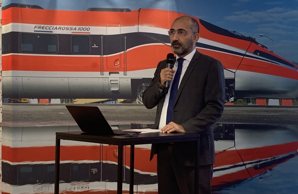 Roberto Rinaudo, Président de Trenitalia, fête le premier anniversaire de l’arrivée des trains Frecciarossa sur le marché ferroviaire français. ©David Savary