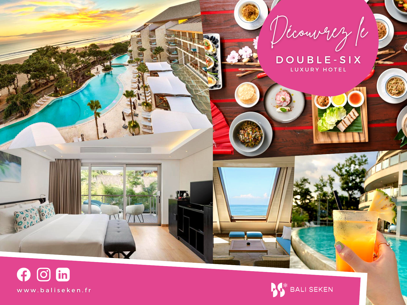 Focus sur notre partenaire hôtelier : le Double-Six Luxury Hotel à Seminyak