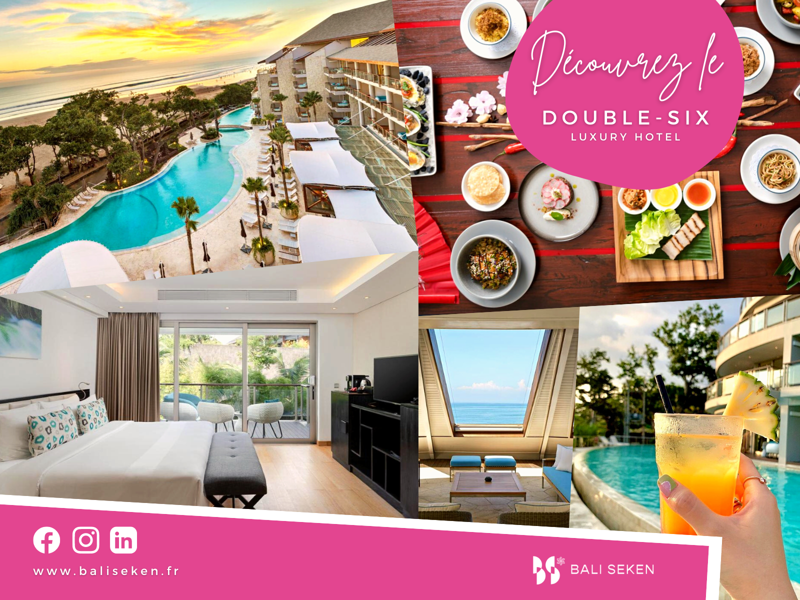 Focus sur notre partenaire hôtelier : le Double-Six Luxury Hotel à Seminyak Focus sur notre partenaire hôtelier : le Double-Six Luxury Hotel à Seminyak