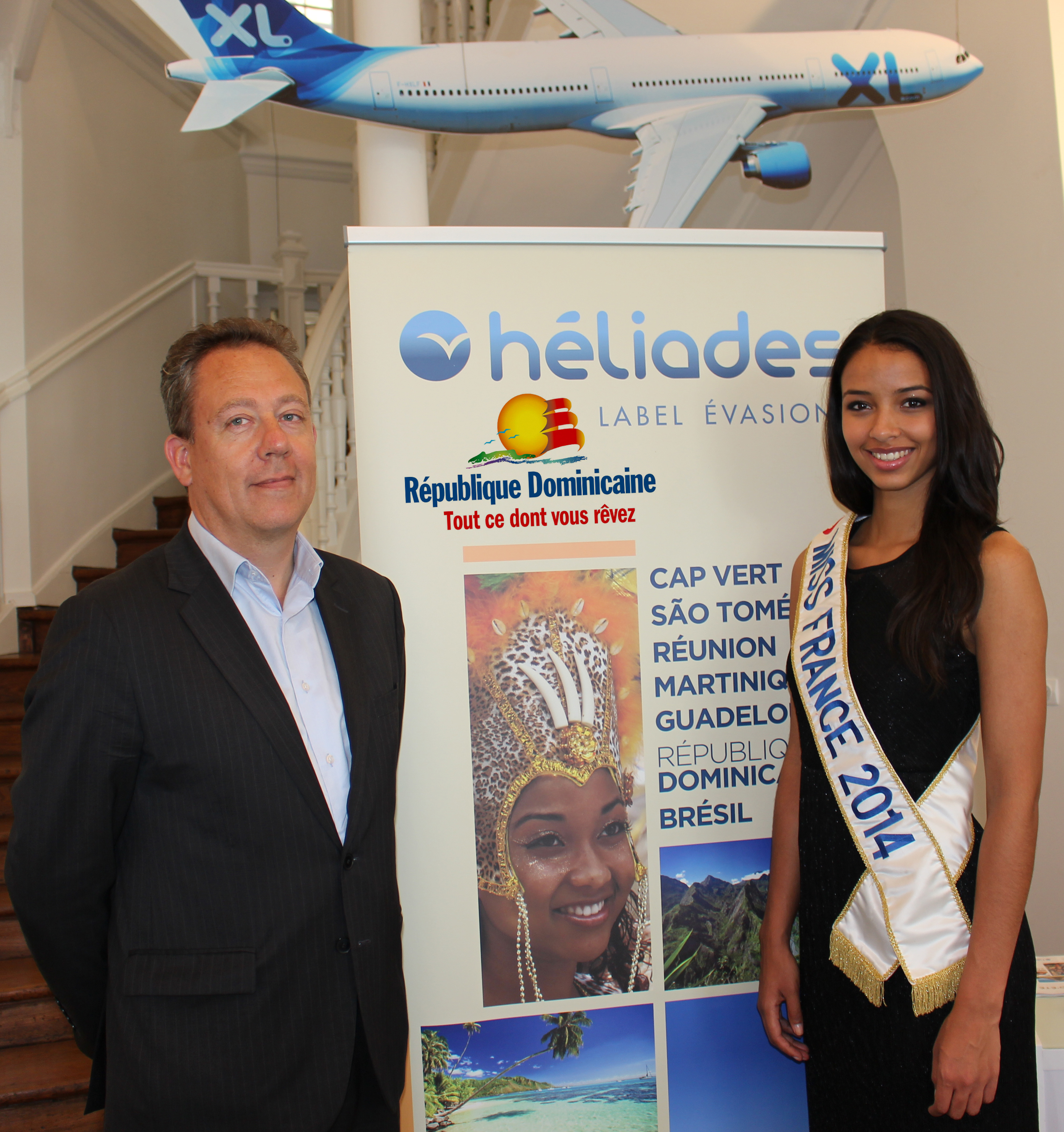 Jean Brajon et Flora Coquerel, Miss France 2014 - DR : LAC