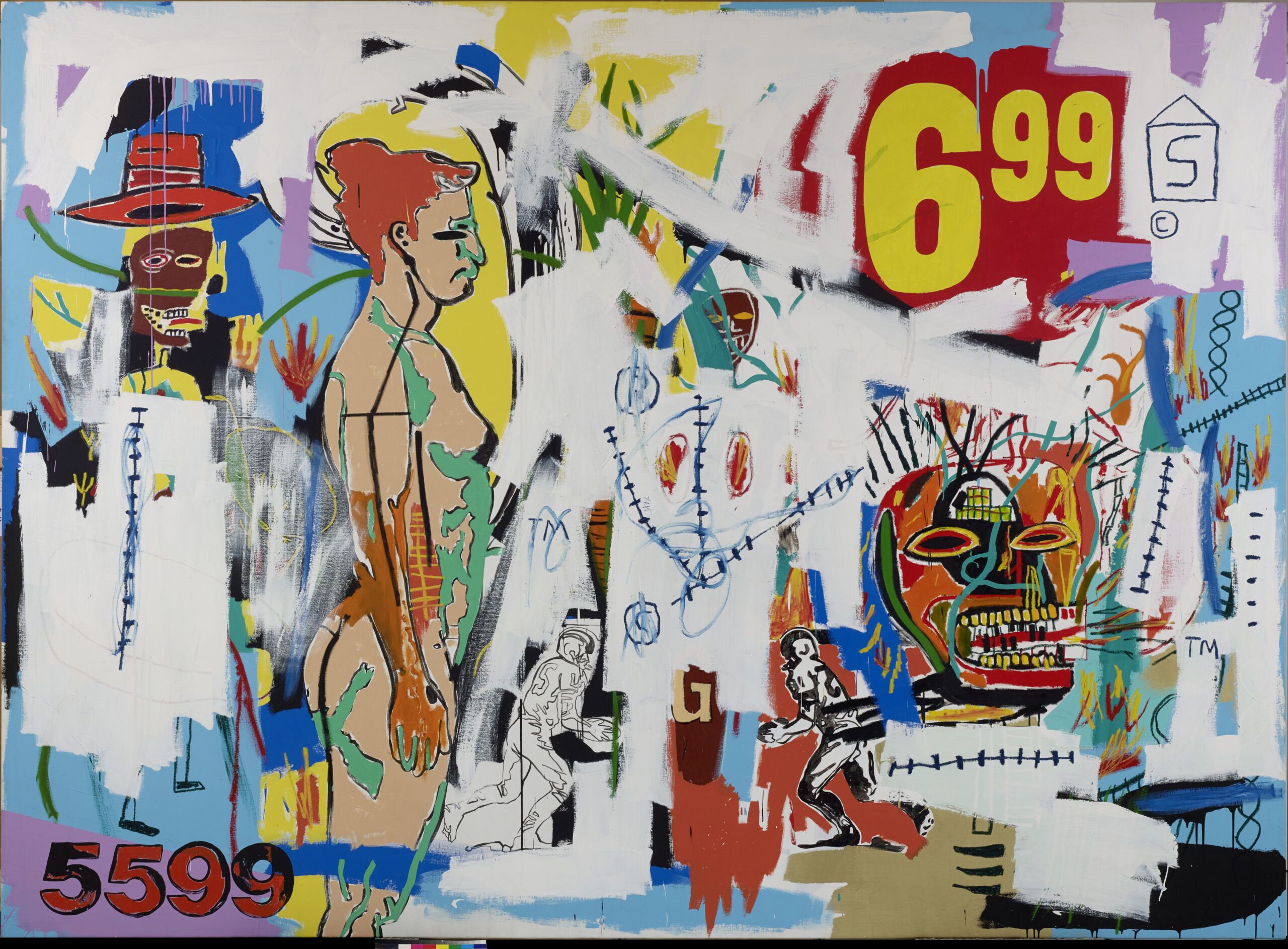 Basquiat et Warhol ont réalisé 160 toiles à 4 mains (©Fondation Vuitton)