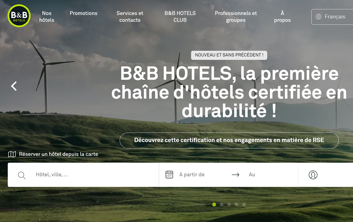 B&B HOTELS initie le 1er référentiel de certification durable