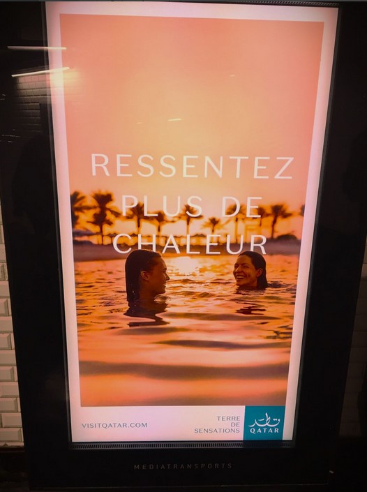 La photo a été prise en octobre dernier dans le métro à Paris par Alerte Greenwashing - DR