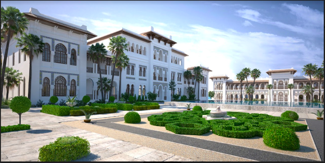 Vue extérieure du Four Seasons Hotel Rabat at Kasr Al Bahr, à Rabat (@Four Seasons)