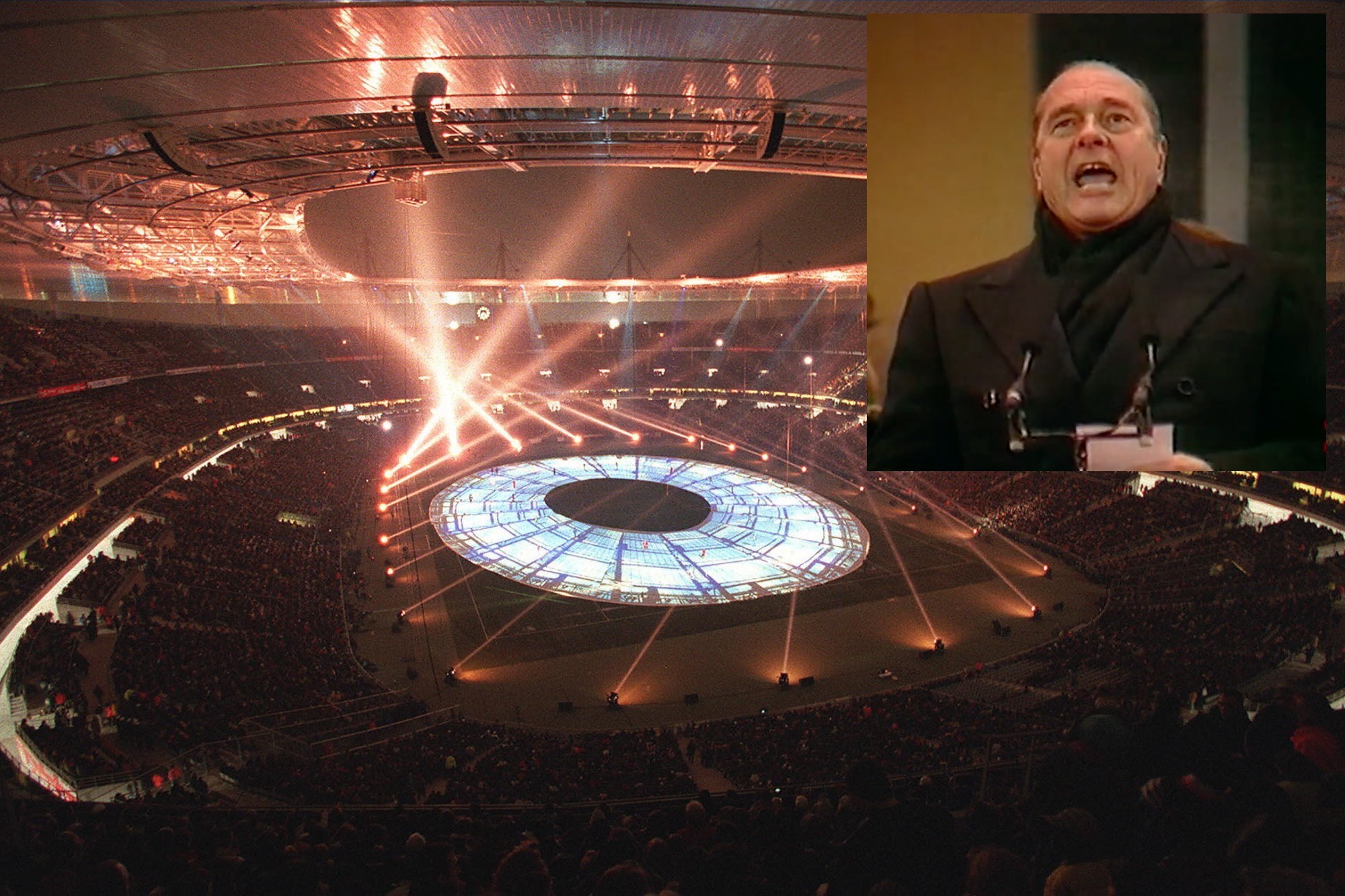 Jacques Chirac inaugure le Stade de France (©Wiki)