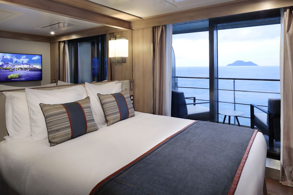 A bord du World Explorer, des cabines plus spacieuses et plus stylées (@Rivages du Monde) A bord du World Explorer, des cabines plus spacieuses et plus stylées (@Rivages du Monde)