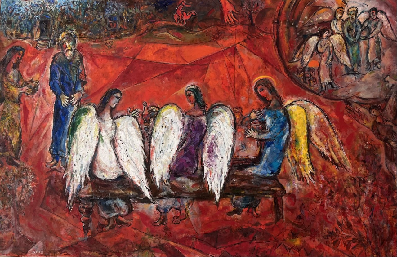 Une des œuvres grand format du cycle consacré par Chagall au message biblique (@PB)