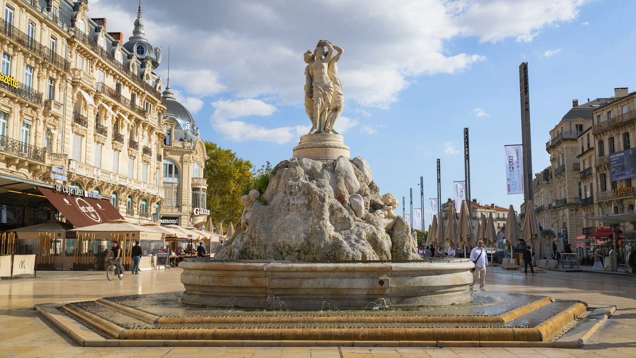 Place de la Comédie à Montpellier (©CRTL Occitanie)