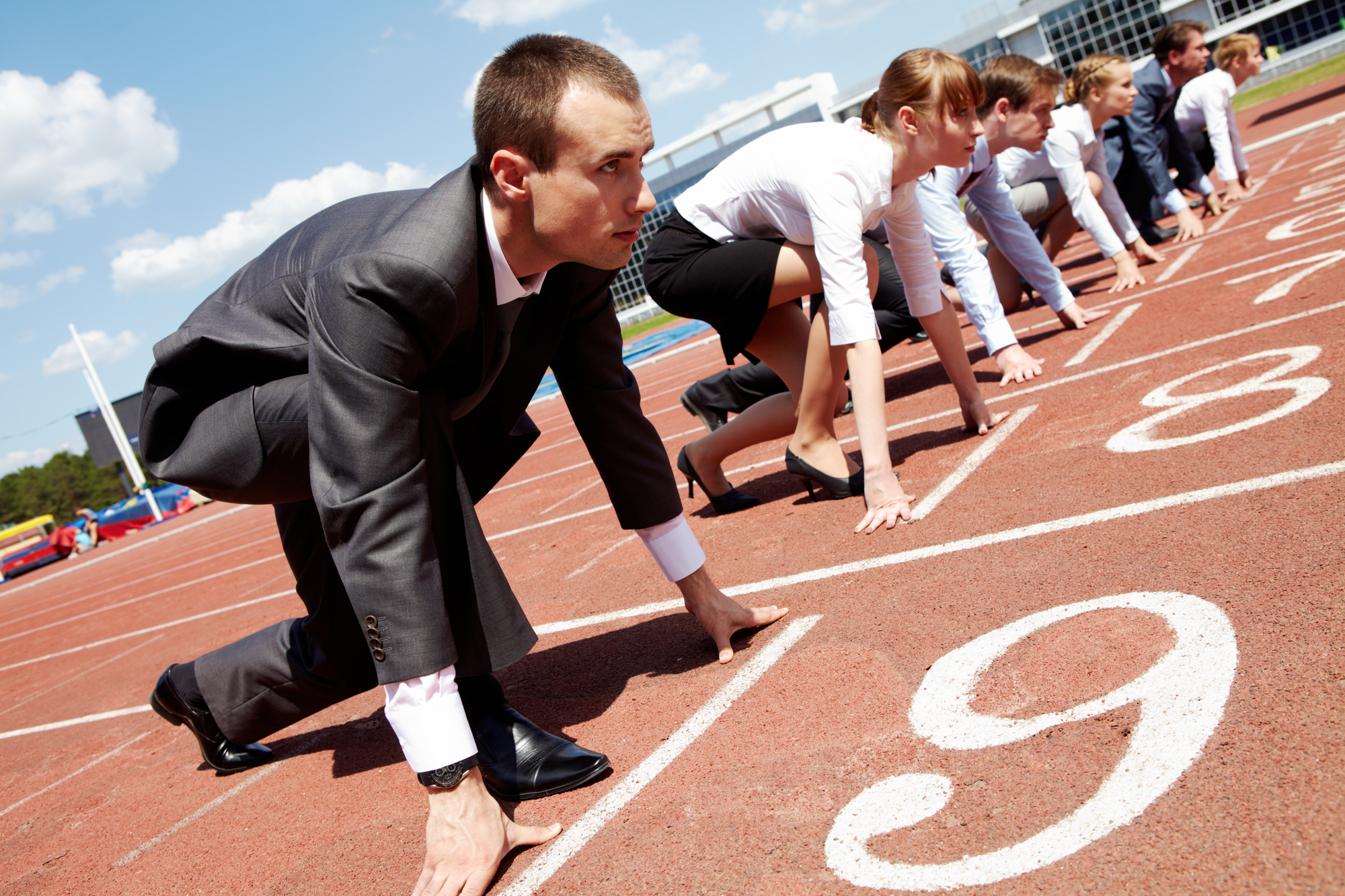 Les start-up candidates sur la ligne de départ - ©DepositPhotos.com