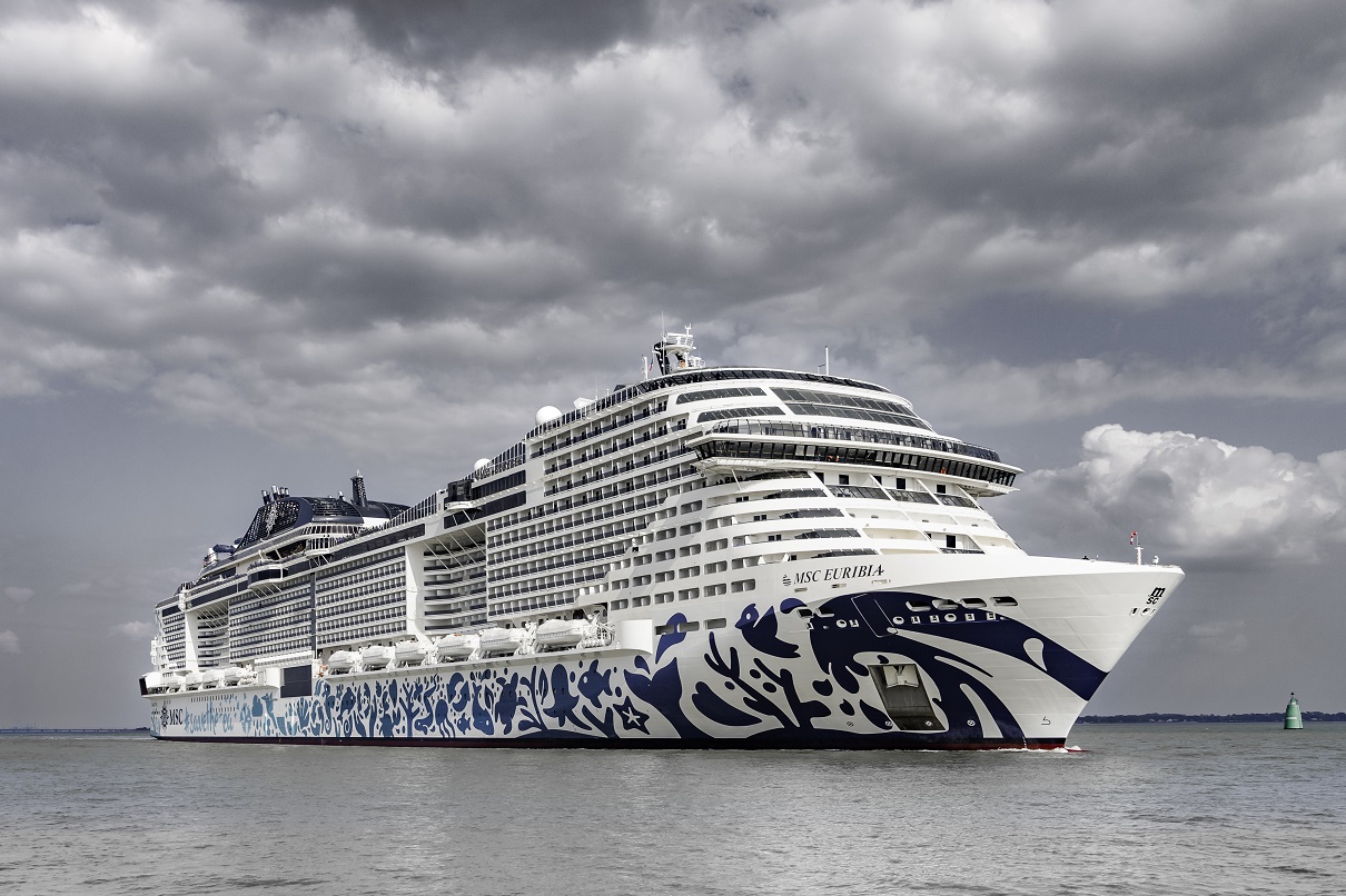 Le MSC Euribia est le second navire de la flotte MSC à être propulsé au GNL - Photo MSC Croisières