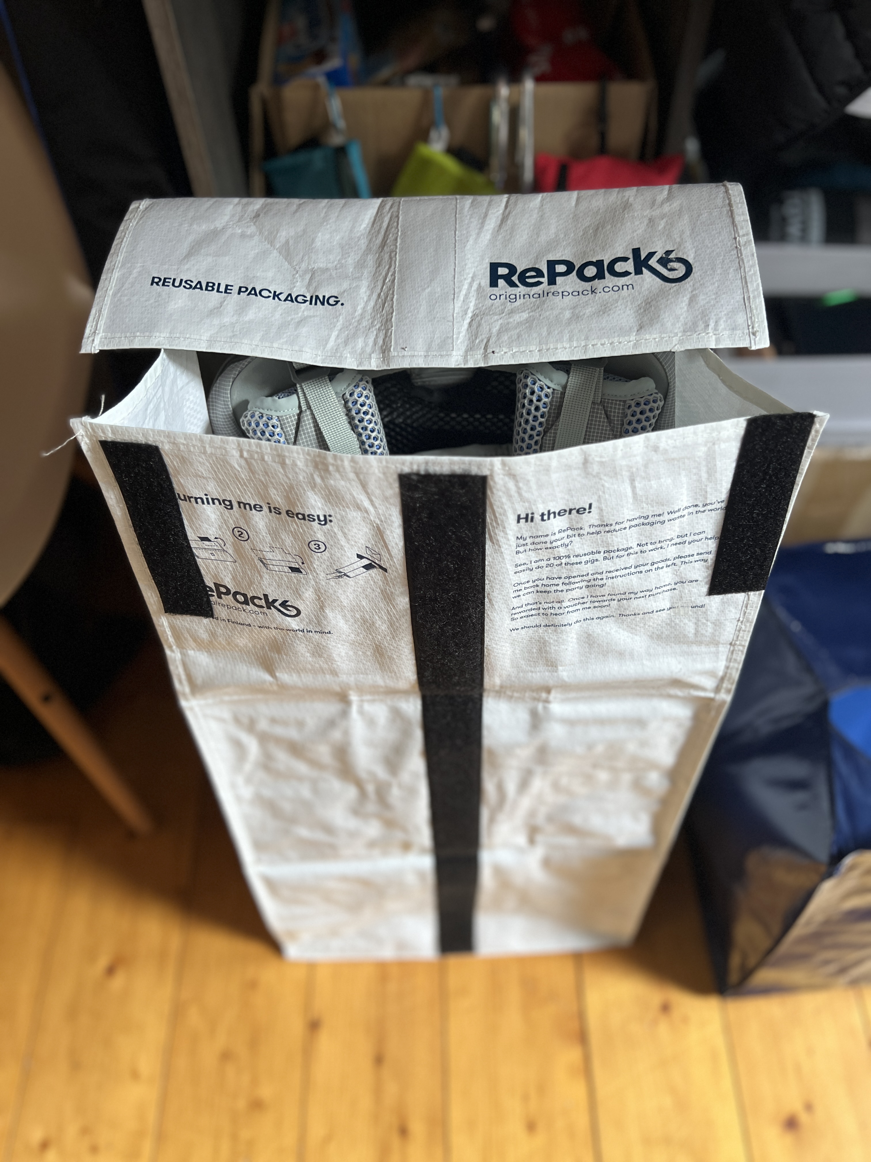 Les sacs d'envoi sont réutilisables - DR : Planète Rando Les sacs d'envoi sont réutilisables - DR : Planète Rando