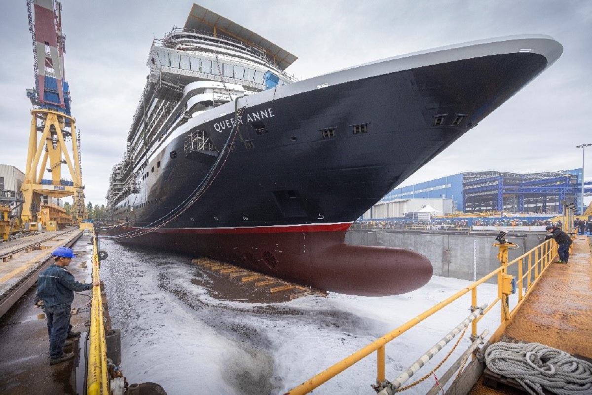Le queen Anne pourra accueillir jusqu’à 3 000 passagers sur 14 ponts (Photo Cunard)
